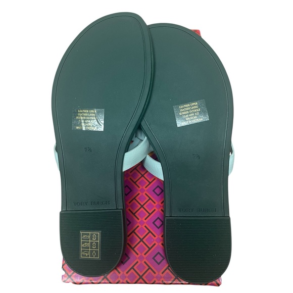 Tory Burch Miller Soft Light Blue and Green Sandal Size 7.5 - Picture 5 of 7